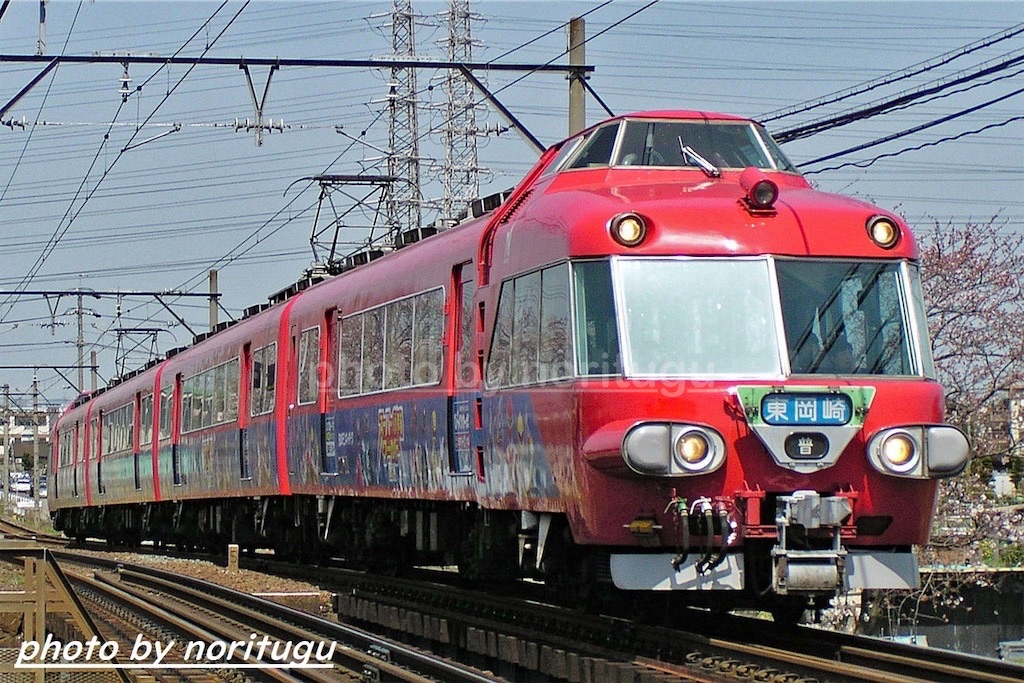 名鉄7011F「デカレンジャー号」｜パノラマカーのラッピング車