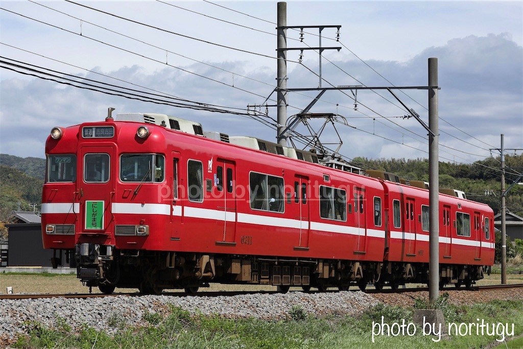 レトロ】名古屋鉄道6000系 白帯 2両セット 赤色 白ライン 鉄コレ】名鉄