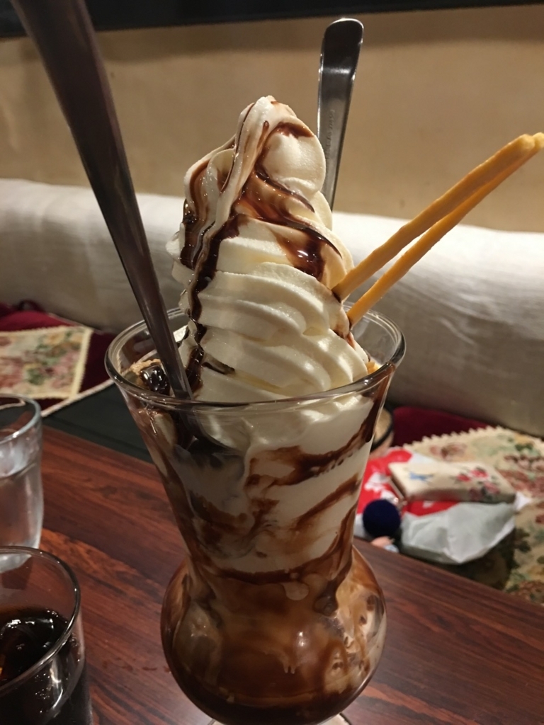 武蔵小山のパルム商店街の名物パフェ 王様とストロベリー ほるひーと