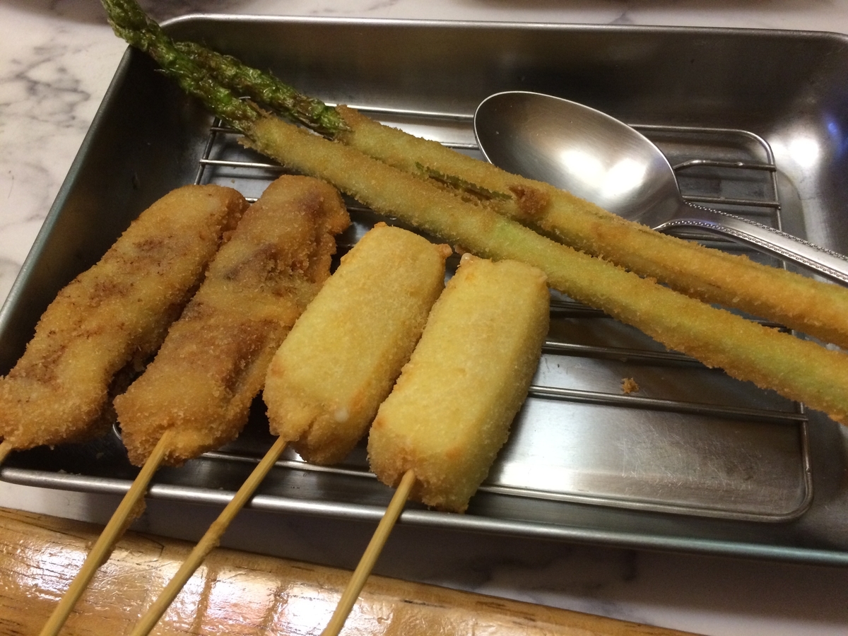 荏原中延駅近くの安定して美味しい 地元に根付いた串カツ屋さん 串かつまる ほるひーとの日記