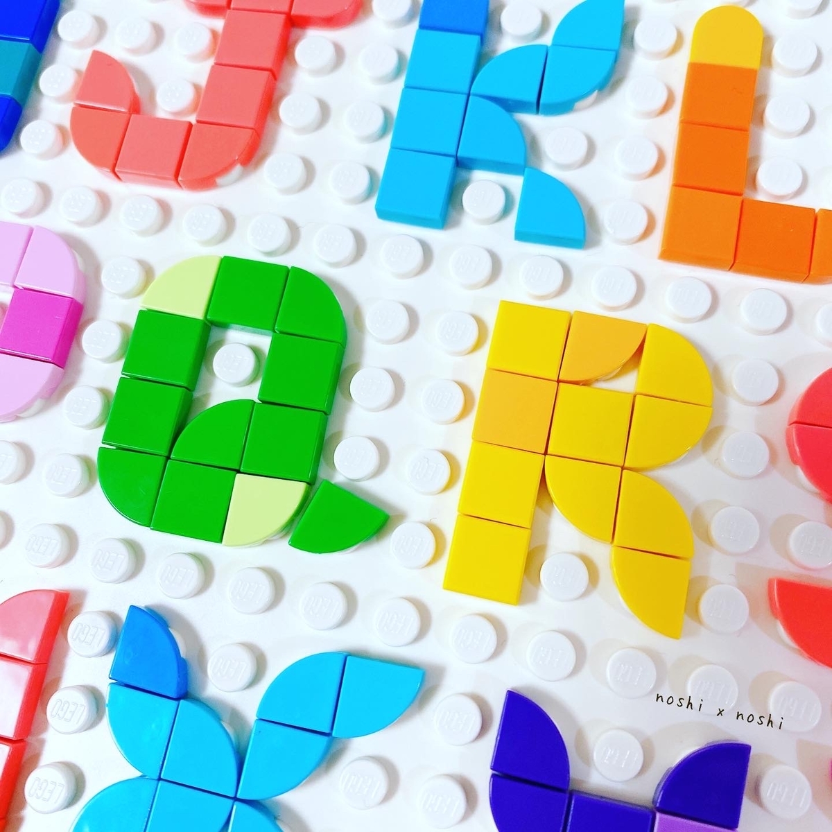 保存版】レゴドッツのアルファベット（大文字・小文字）❤︎LEGO DOTS 
