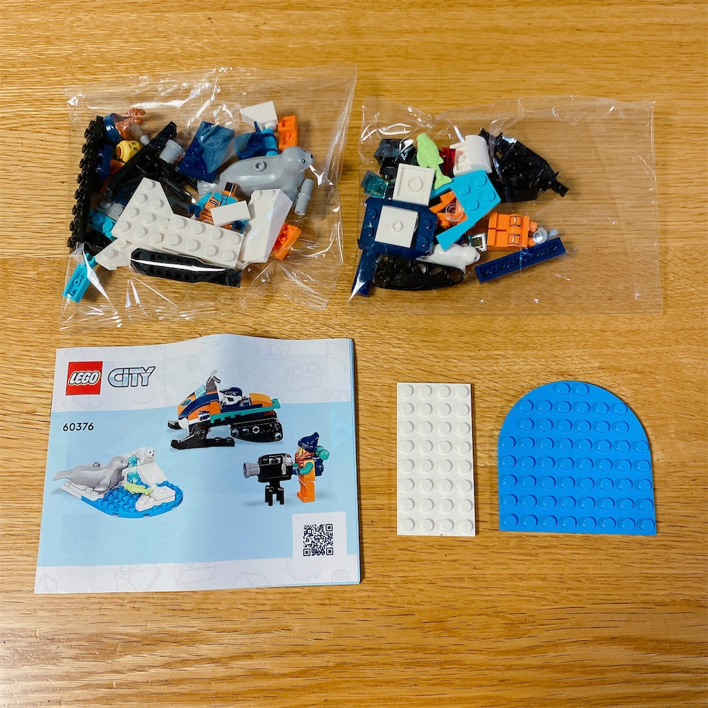 セットレビュー】レゴシティ 北極探検スノーモービル ＃60376 - レゴ遊び