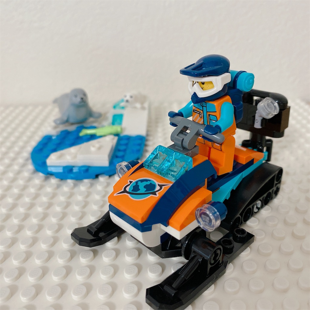 セットレビュー】レゴシティ 北極探検スノーモービル ＃60376 - レゴ遊び