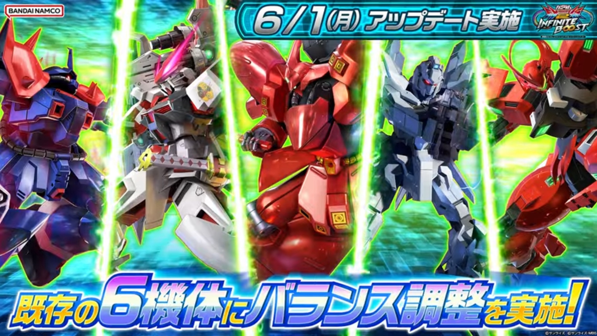 アヒャッポゥと見るアップデート2026/06/01【EXVS2IB】2026/06/07更新