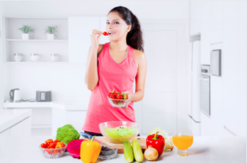食事からきれいになる女性