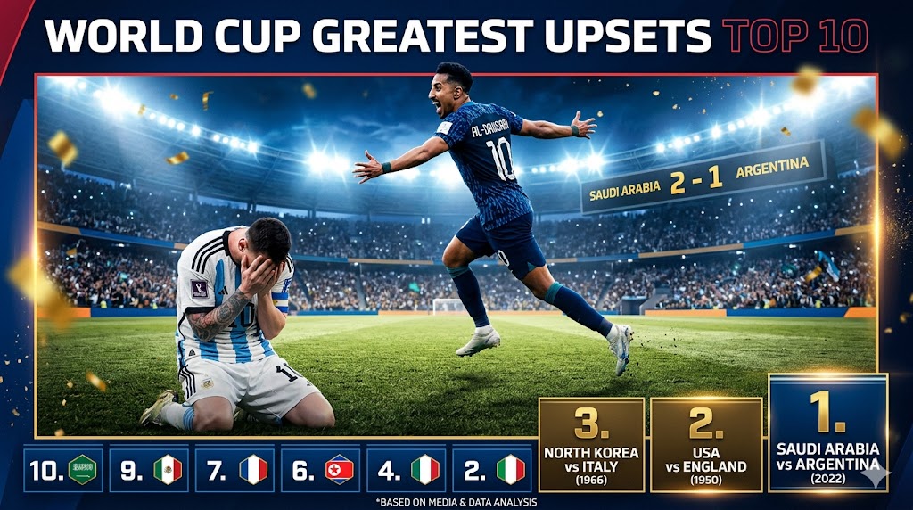 W杯番狂わせランキング