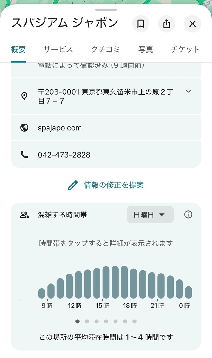 スパジャポ 混雑 リアルタイム