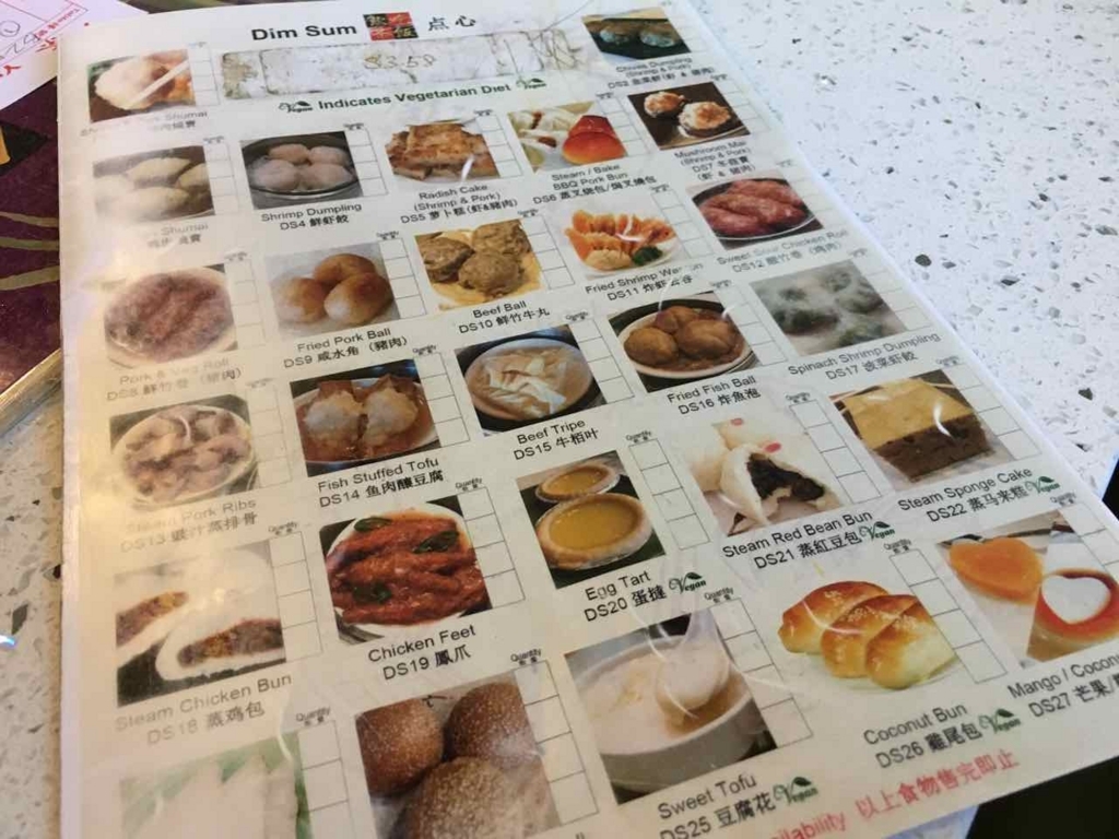 レストランYUM CHAのメニュー
