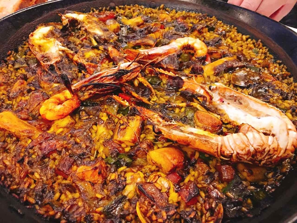 サラマンカのTintada Paella