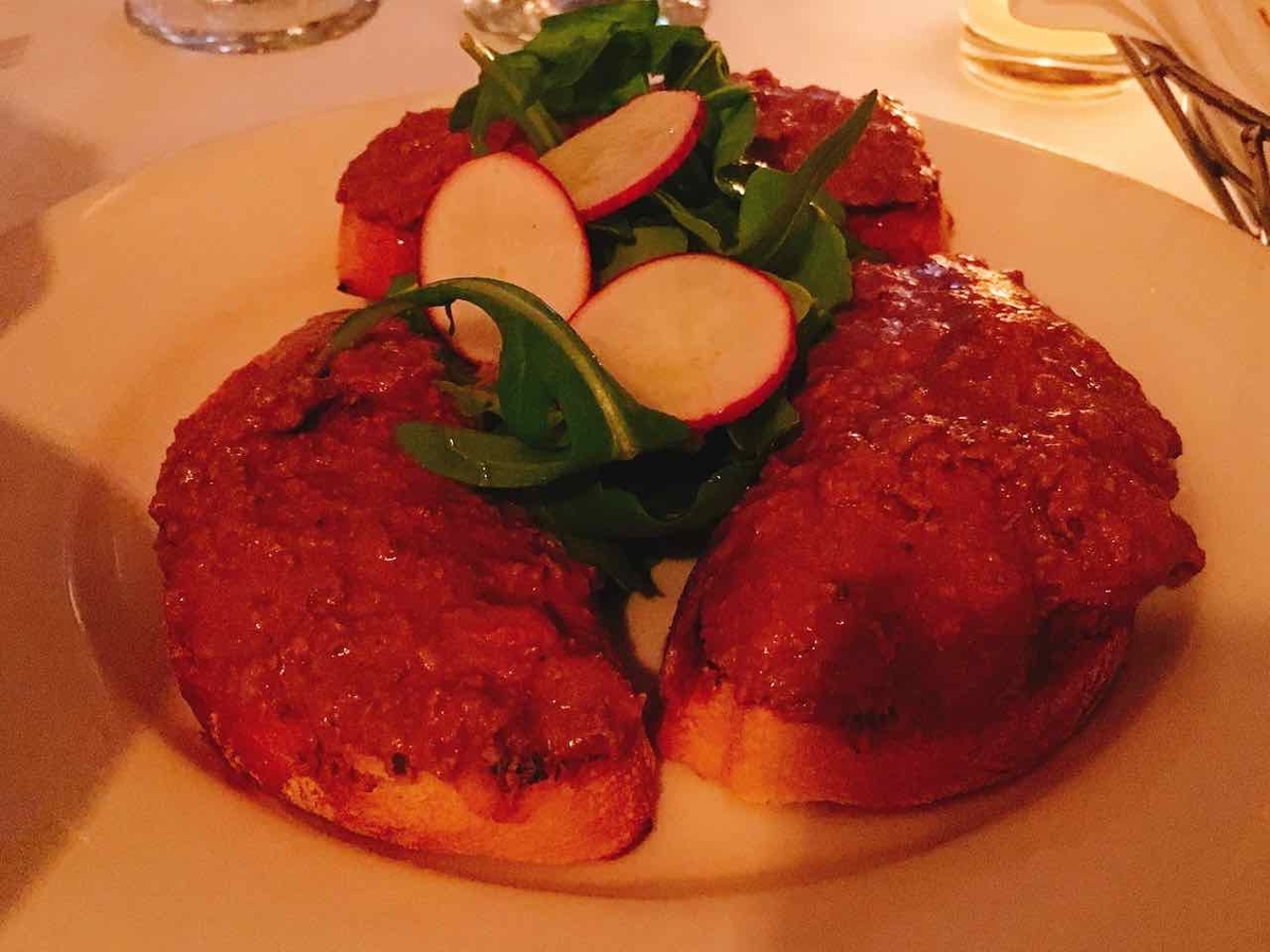 Crostone di Fegatini di Pollo