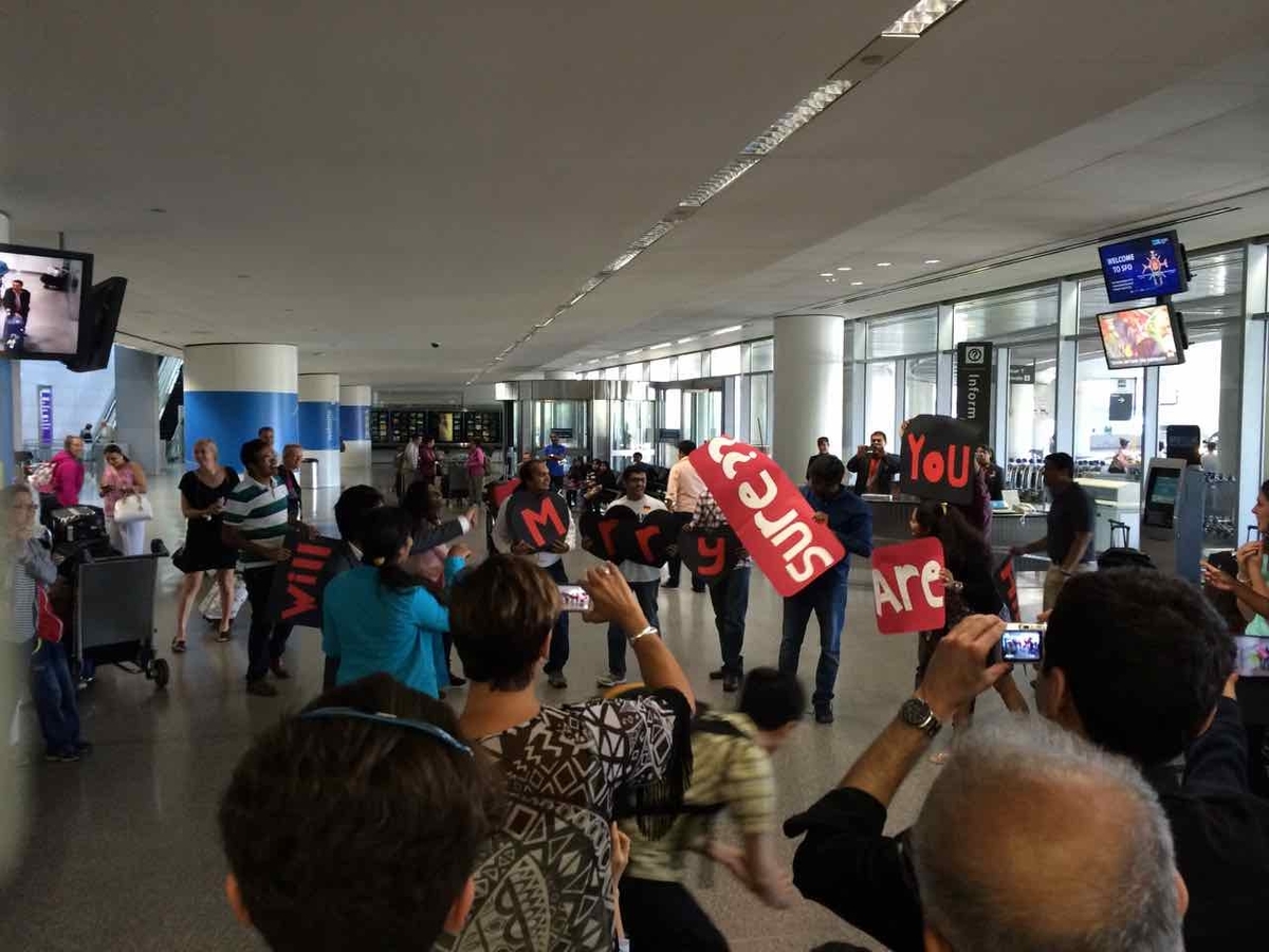 SFO Flash mob marriage proposal