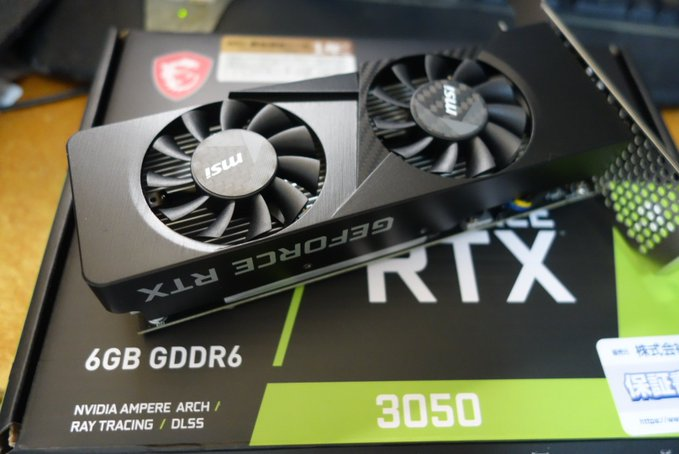 VRAMちょい足しにRTX 3050 6GBを追加してみる - きしだのHatena
