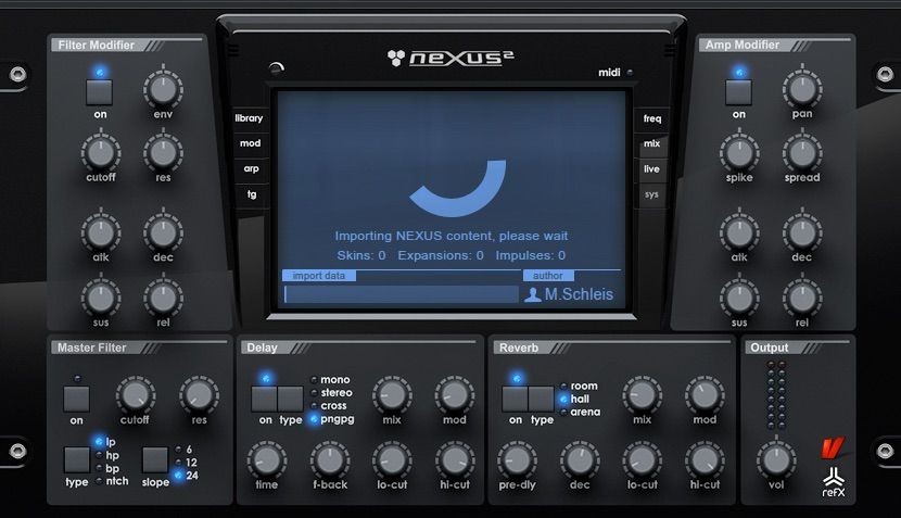 reFX NEXUS2 DVD-ROM & 認証USBドングル セット reFX NEXUS2 DVD-ROM