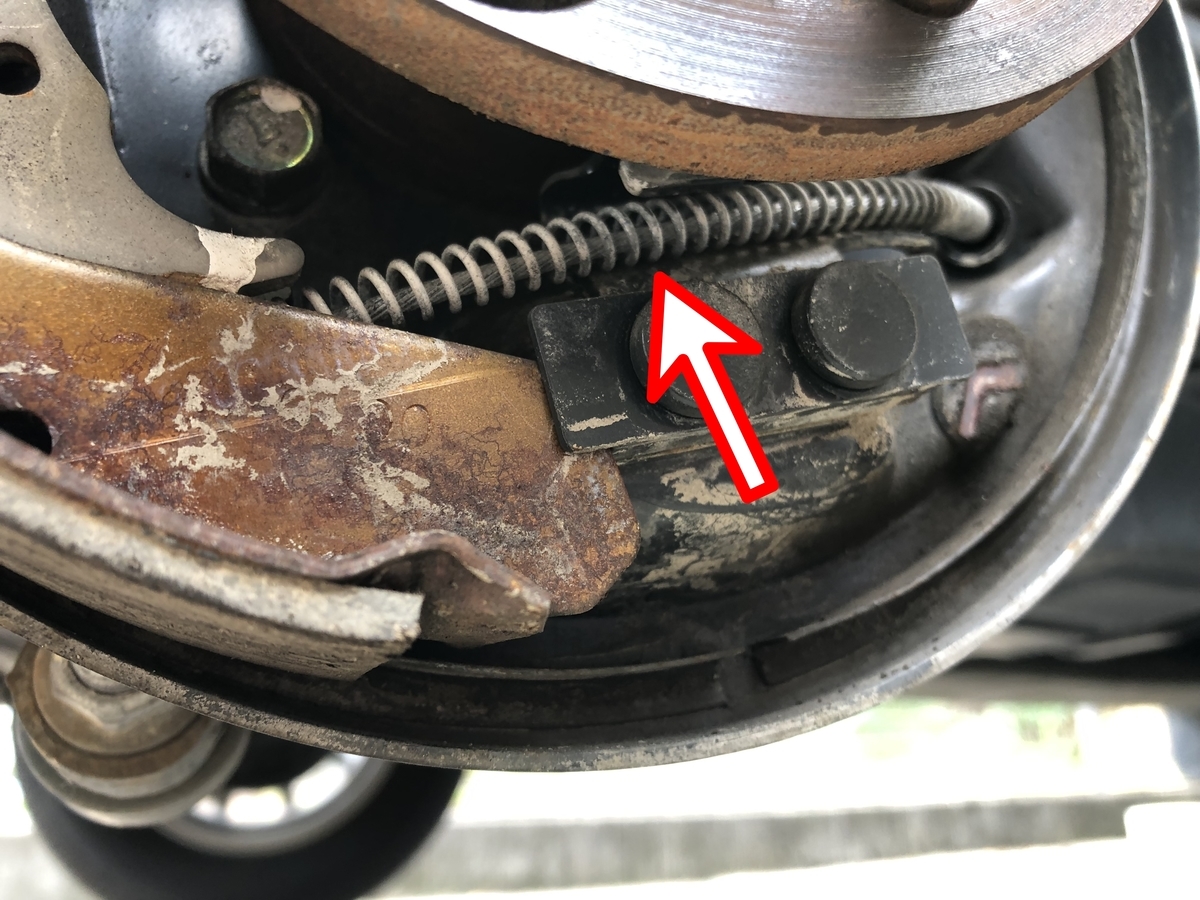 ブレーキシュー交換 サイドブレーキ調整 たちごけworks
