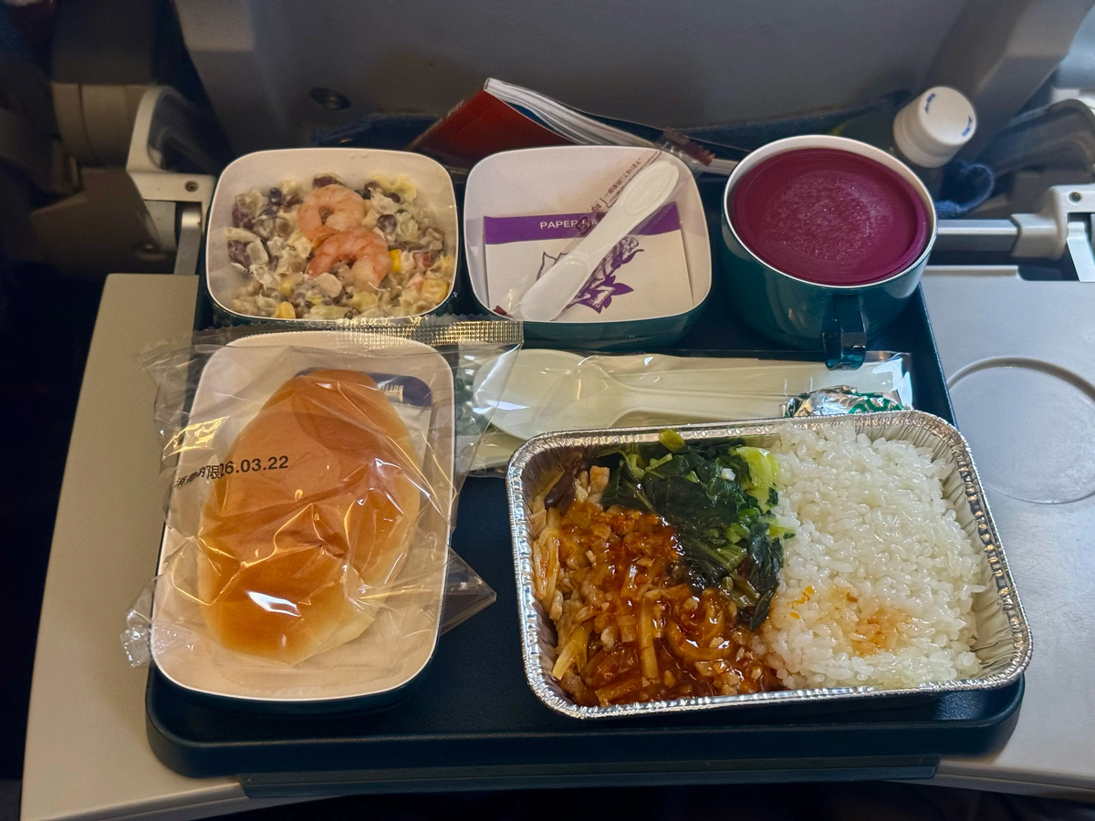 CA930機内食の写真