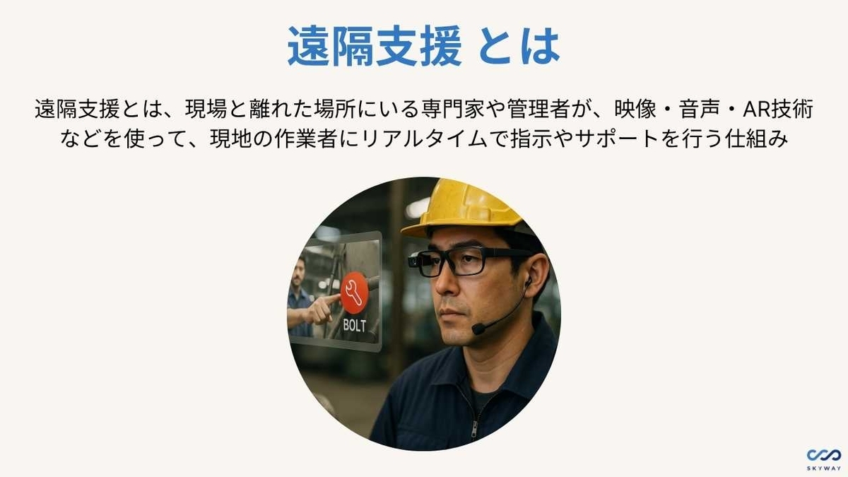 遠隔支援 とは