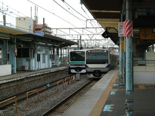 JR取手駅で撮影した近距離快速電車と中距離列車の写真