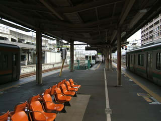 JR高崎駅の切欠ホーム（3番線）の写真