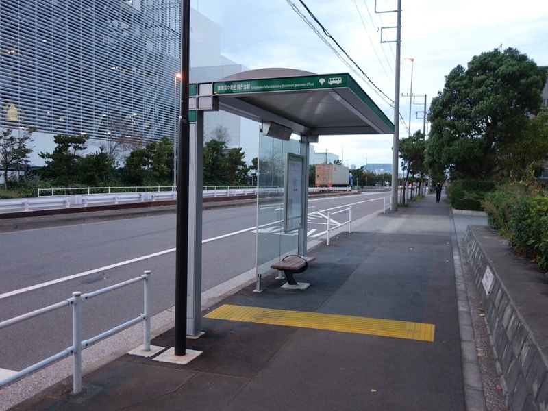 都営バスの環境局中防合同庁舎前バス停の写真