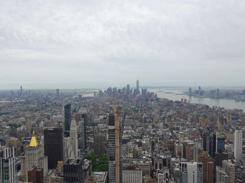 Empire State Building 86階展望台から撮影した南方向の写真