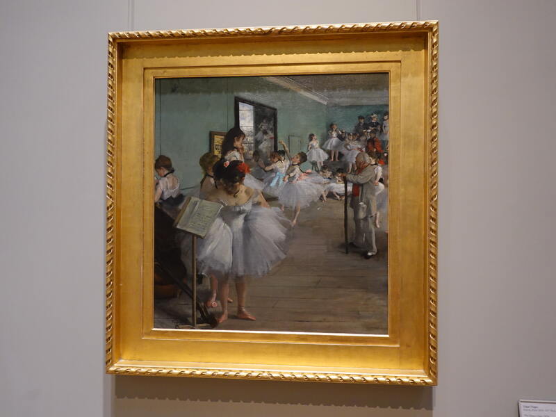 メトロポリタン美術館蔵 Edgar Degas『ダンス教室（踊りのレッスン）』の写真