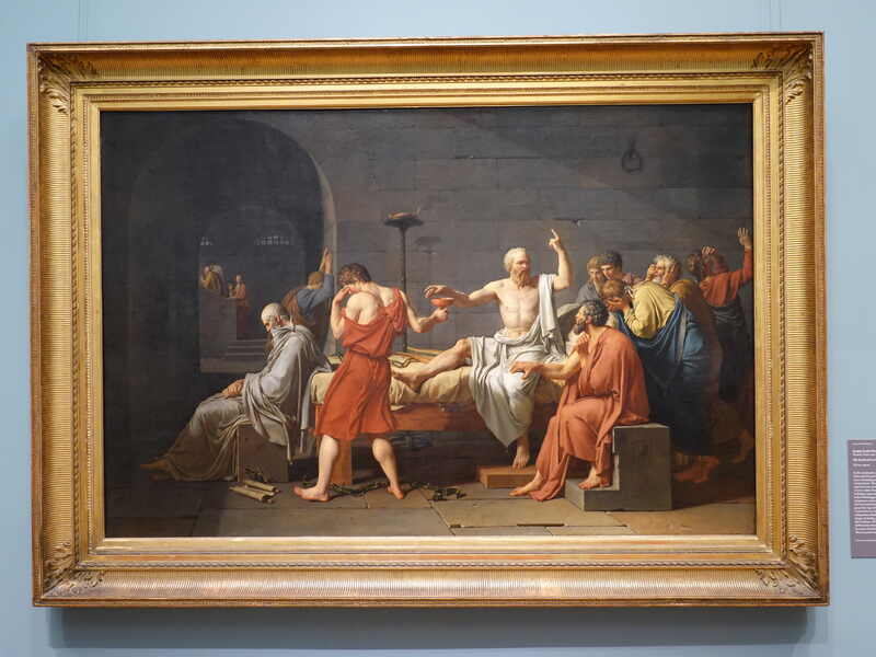 メトロポリタン美術館蔵 Jacques-Louis David『ソクラテスの死』の写真