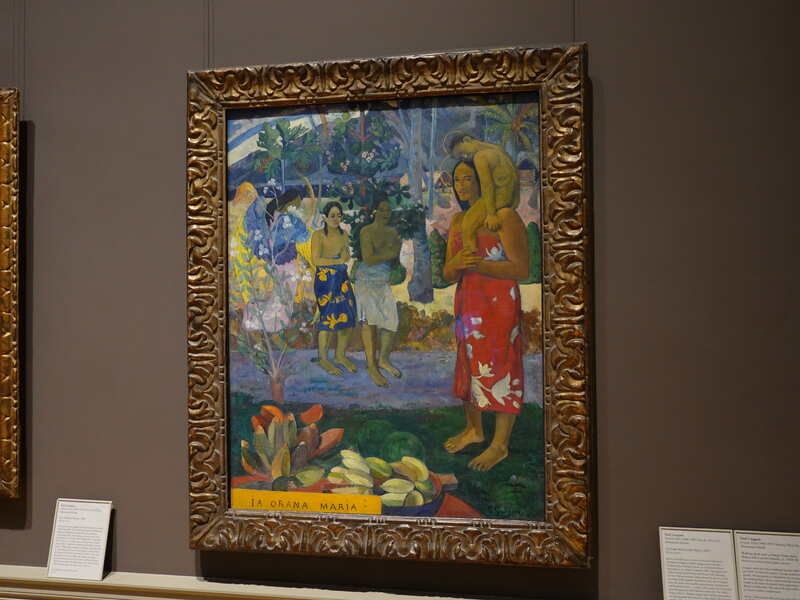 メトロポリタン美術館蔵 Paul Gauguin『Ia Orana Maria (Hail Mary)』の写真