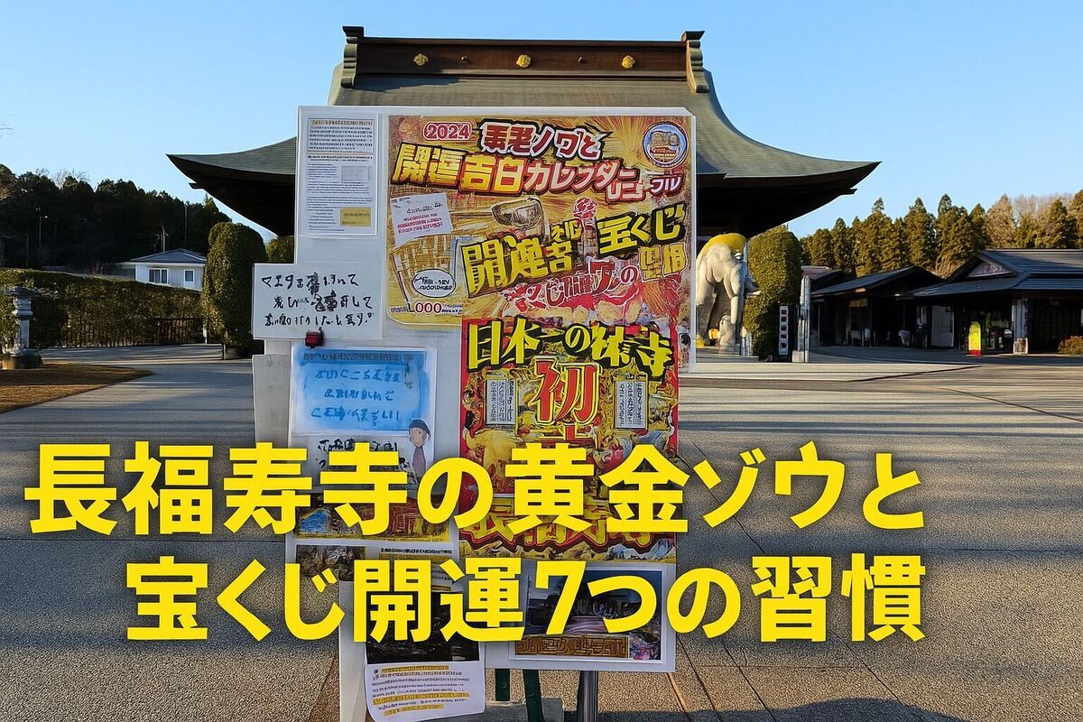 【現地体験】長福寿寺の黄金ゾウと宝くじ開運7つの習慣