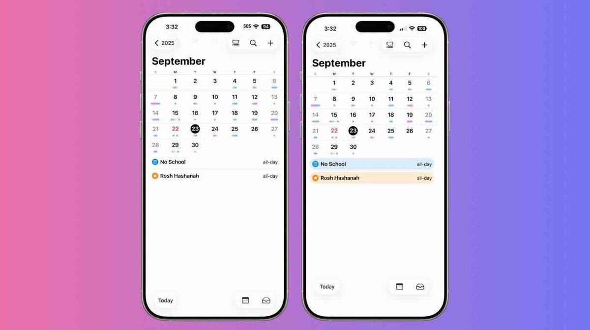 カレンダーとSafariのUIが使いやすく