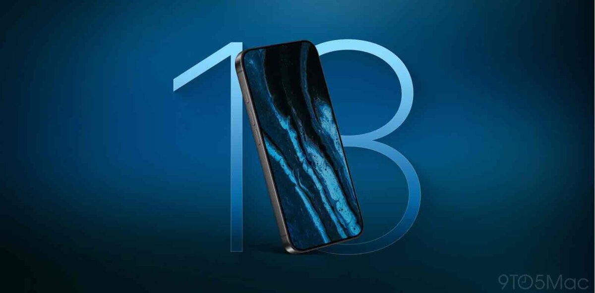 2026年の登場が示唆されるiPhoneのコンセプト画像と大きな“18”の数字を背後に配置したビジュアル