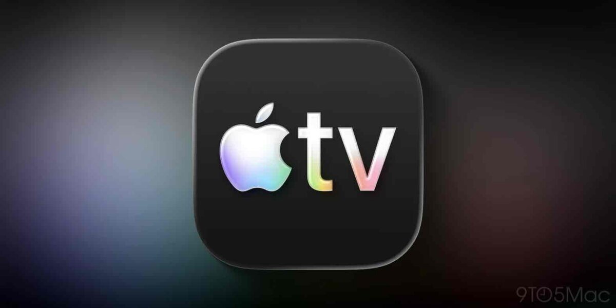 Apple TVアプリのアイコンが、黒い背景の上にAppleロゴと「tv」の文字で表示されている画像