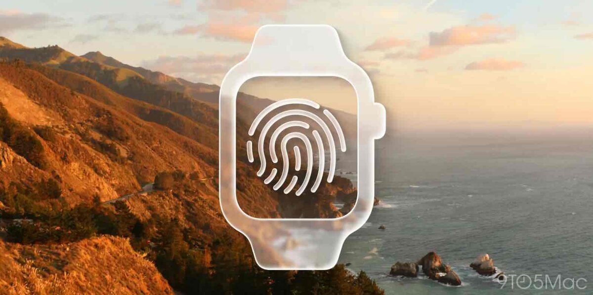 Apple Watchに指紋認証Touch IDが搭載される可能性を示すコンセプトイメージ