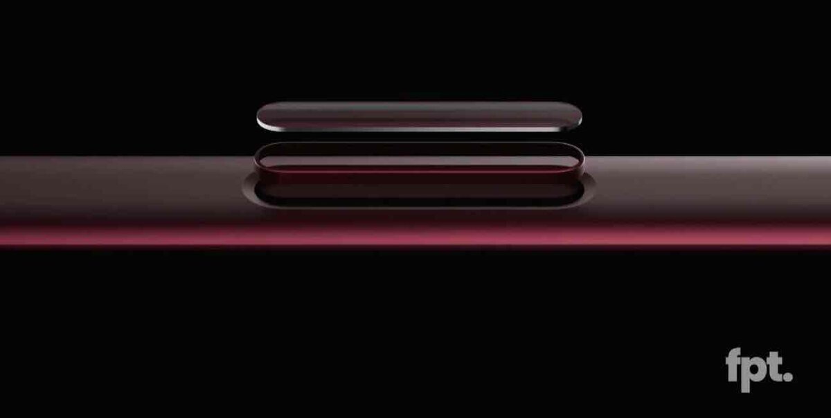iPhone 18 Proのレンダリングとされる赤系モデルの側面ボタン、Camera Controlボタン簡素化の噂を示すイメージ画像