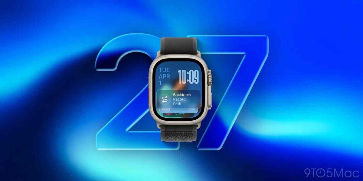 青い背景に大きな「27」の数字が重なり、中央にApple Watch Ultraが表示されているイメージ画像