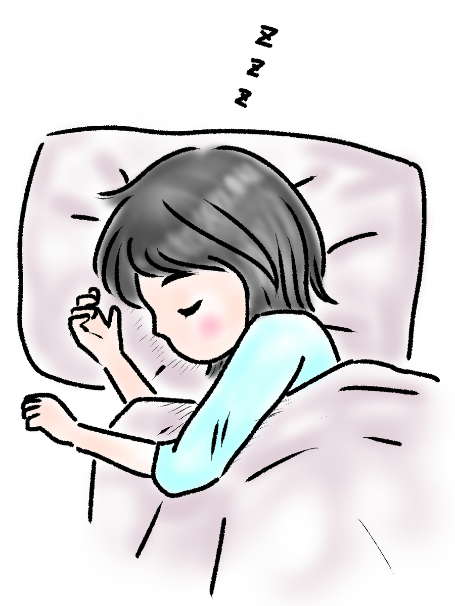 寝ている画像