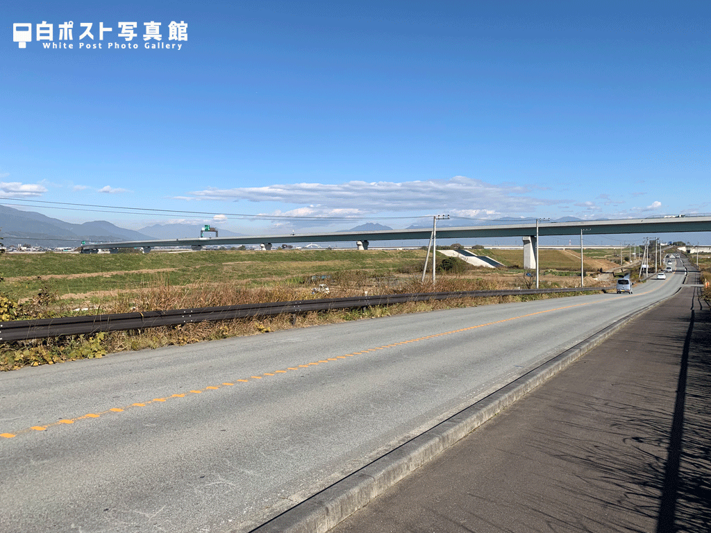 富士川を越える中部横断自動車道