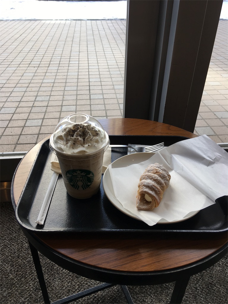 アールグレイティークリームフラペチーノとロールパイカスタードクリーム 18スタバ 8 イオン桑園店 麺らぶ猫らぶ北海道らぶ O アールグレイティークリームフラペチーノとロールパイカスタードクリーム 18スタバ 8 イオン桑園店 麺らぶ猫らぶ北海道らぶ O