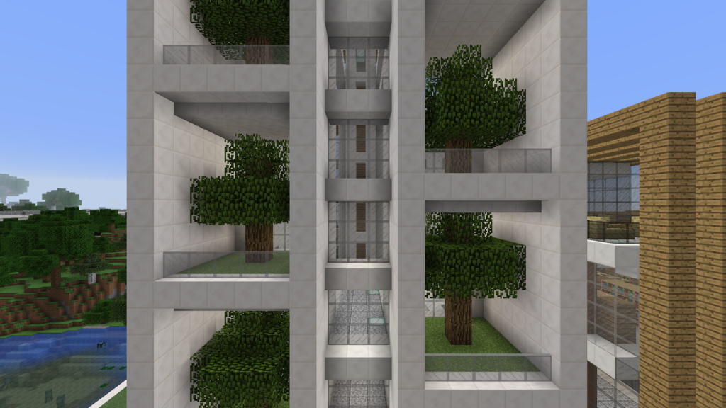 Minecraft メゾネットマンションをつくる 外装編 コンパクトな街をつくるよ8 Minecraft街発展にっき