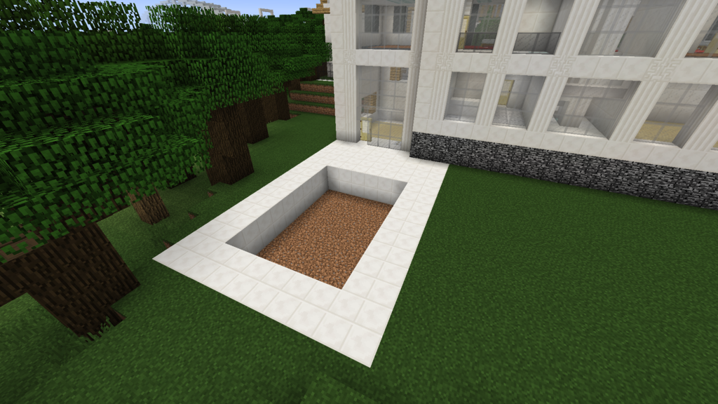 Minecraft 豪邸を作る 完成 外構編 コンパクトな街をつくるよ25 Minecraft街発展にっき