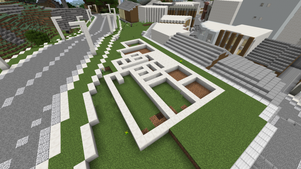 Minecraft 低層マンションをつくる 外装編 Minecraft街発展にっき