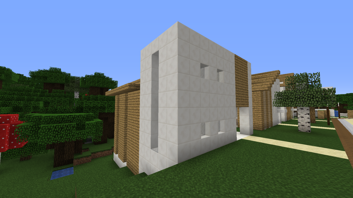 Minecraft モダンな住宅を作る コンパクトな街をつくるよ33 Minecraft街発展にっき