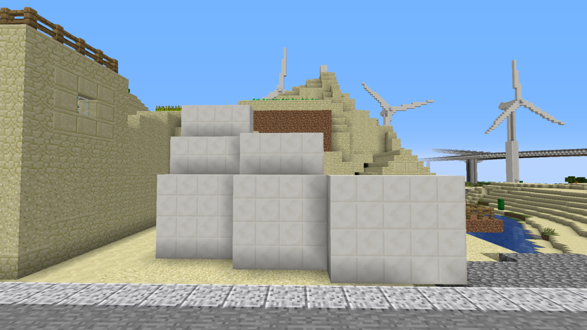 Minecraft モダンな教会を建てる 砂漠の村をリメイクするよ1 Minecraft街発展にっき