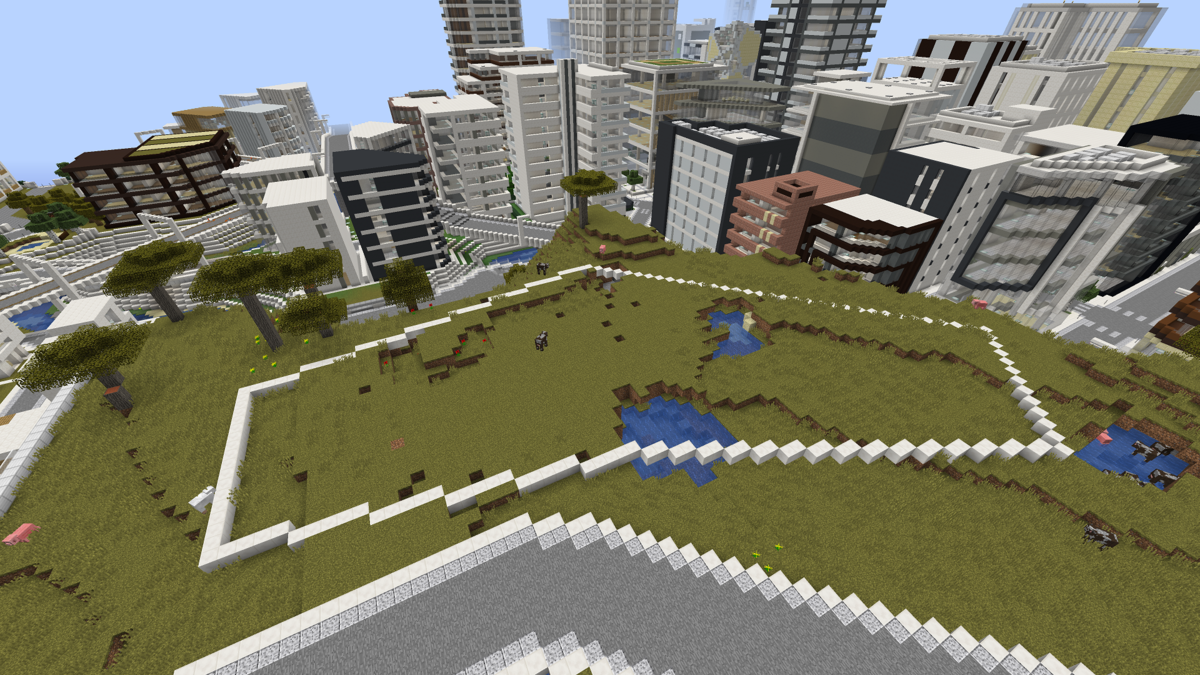 マイクラ モダンな美術館を建てる Minecraft街発展にっき