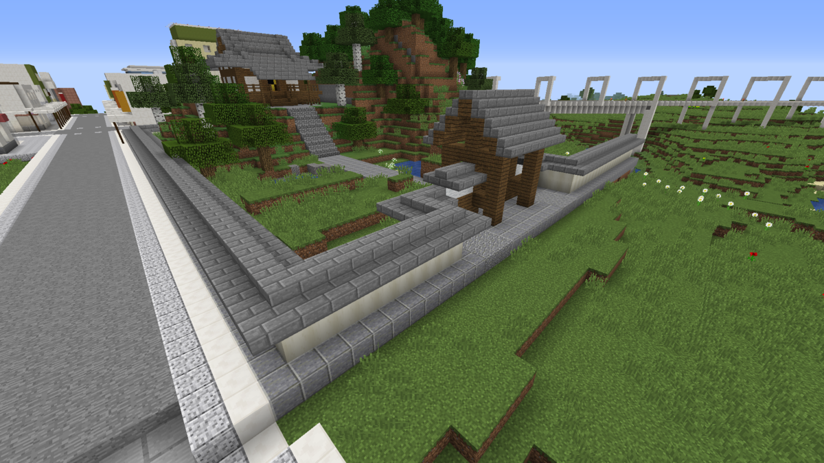 お寺の本堂を作る マインクラフト Minecraft街発展にっき