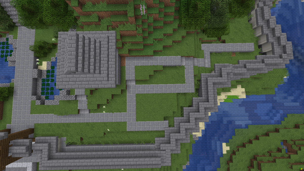 鐘楼と墓地と仏堂を作る マインクラフト Minecraft街発展にっき