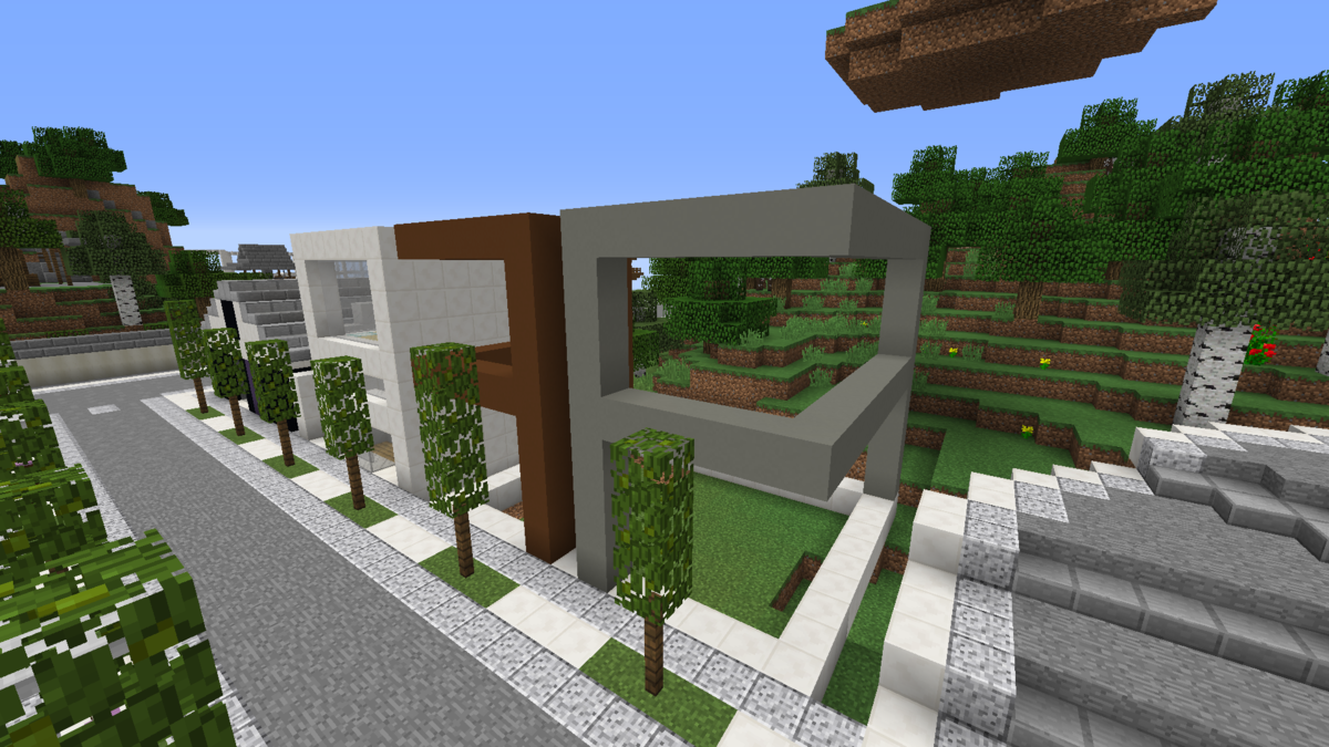 小さなおしゃれ店舗たちを作る マインクラフト Minecraft街発展にっき