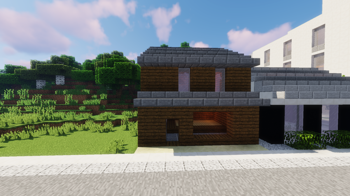 町屋を建てる マインクラフト Minecraft街発展にっき