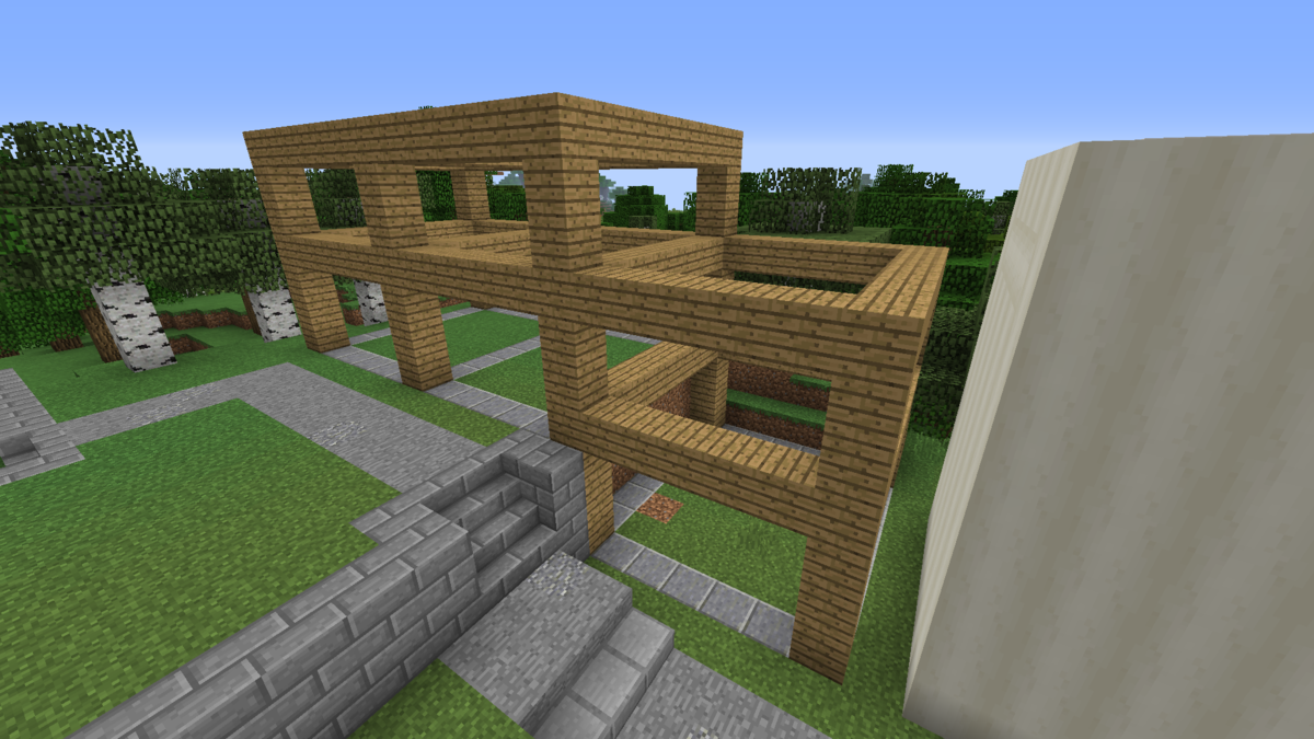 長屋と路地裏 マインクフラト Minecraft街発展にっき