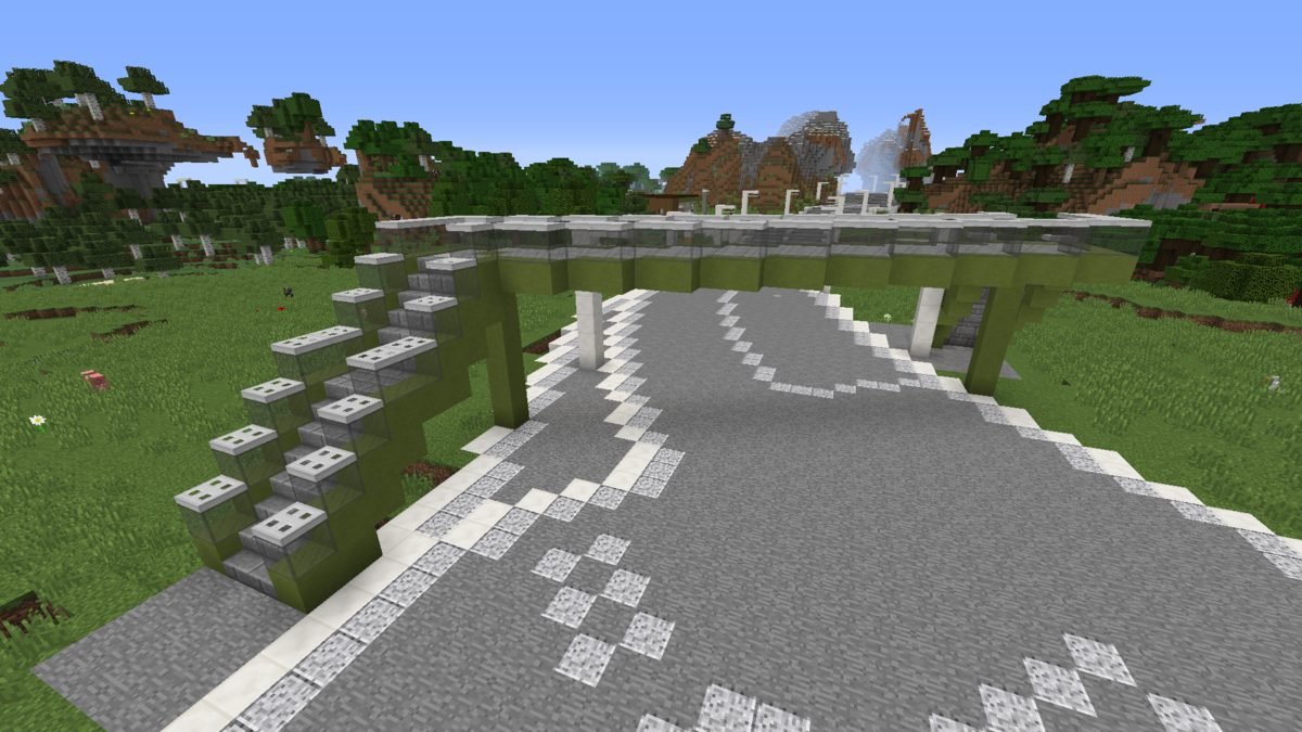 パイパス道と歩道橋 マインクラフト Minecraft街発展にっき パイパス道と歩道橋 マインクラフト Minecraft街発展にっき