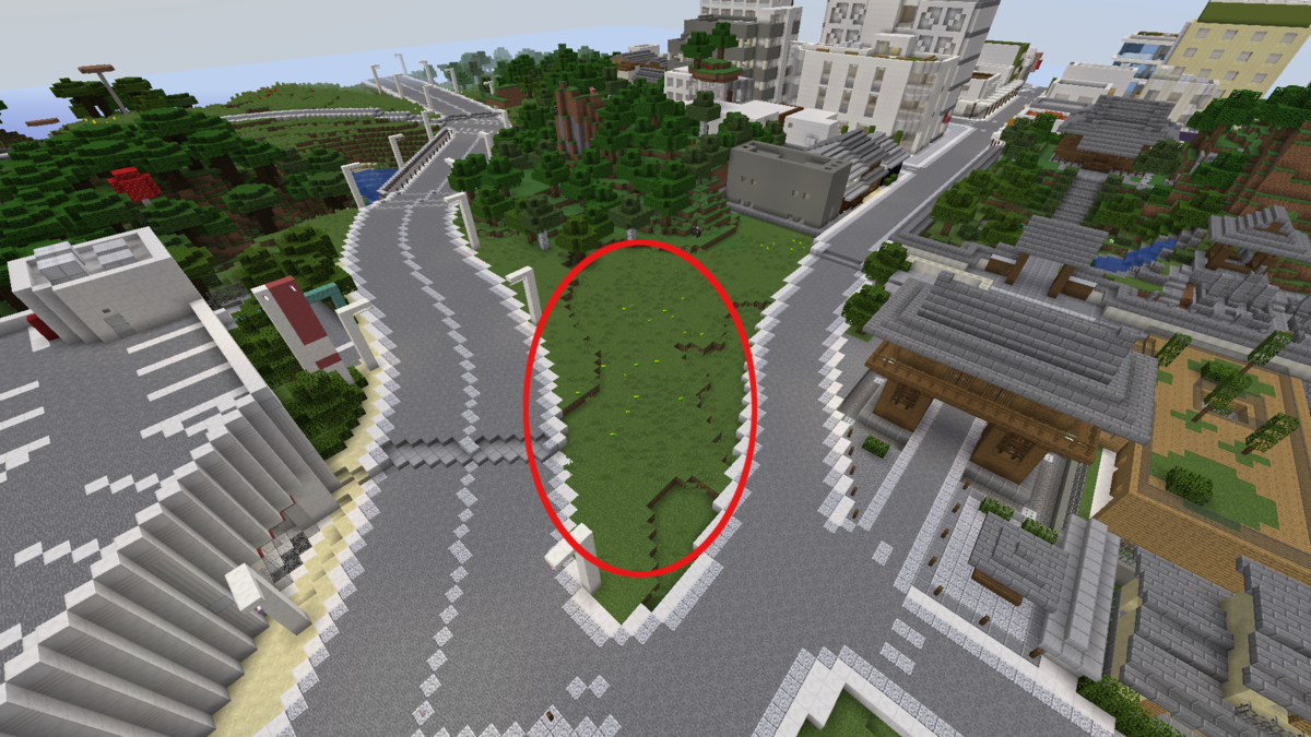 ガソリンスタンドを作る マインクラフト Minecraft街発展にっき